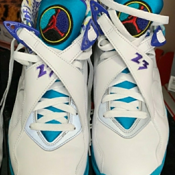 Jordan Retro 8 Aqua - Picture 3 of 4